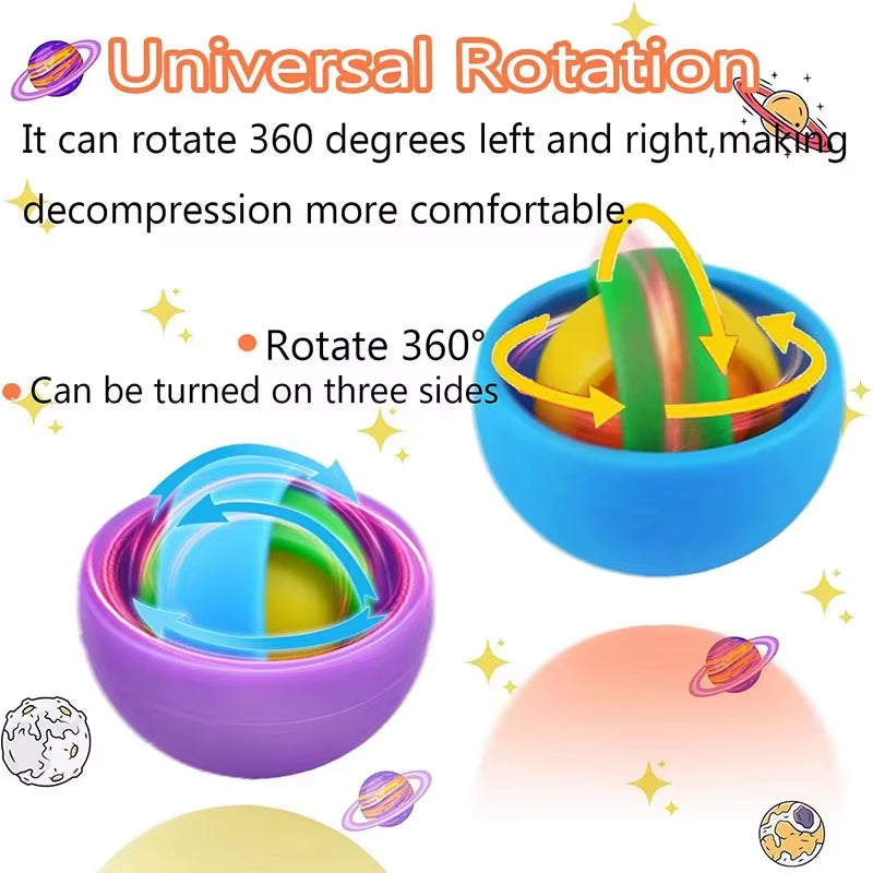 Infinite Flip 3D Gyroscopic Fidget Toy for Stress Relief in Kids, Teens, and Adults with ADHD and Autism