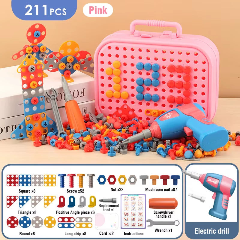 Children’s DIY Tool Set with Electric Drill
