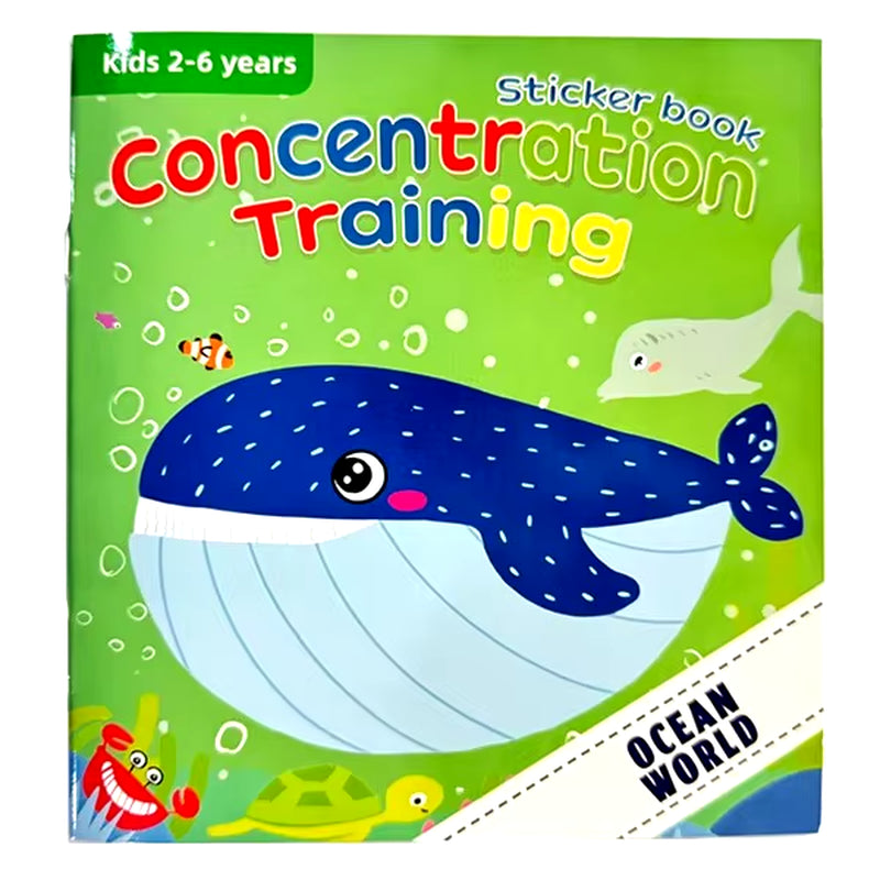 Montessori Educational Sticker Books for Children Aged 3-6: Enhancing Developmental Potential through Engaging Activities