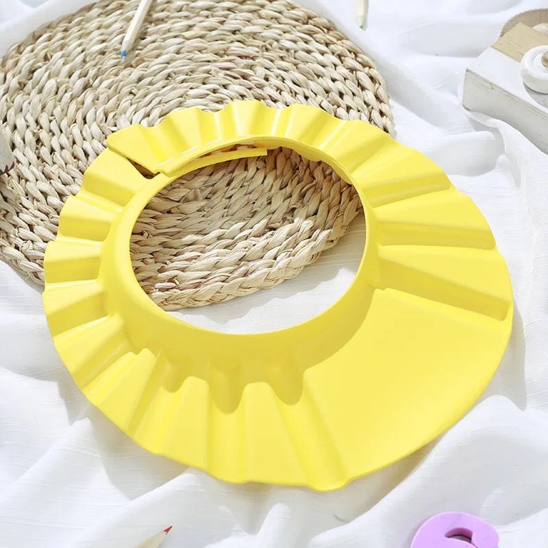 Adjustable Baby Shower Soft Cap for Hair Washing and Ear Protection - Safe Shampooing and Bathing Head Cover for Children