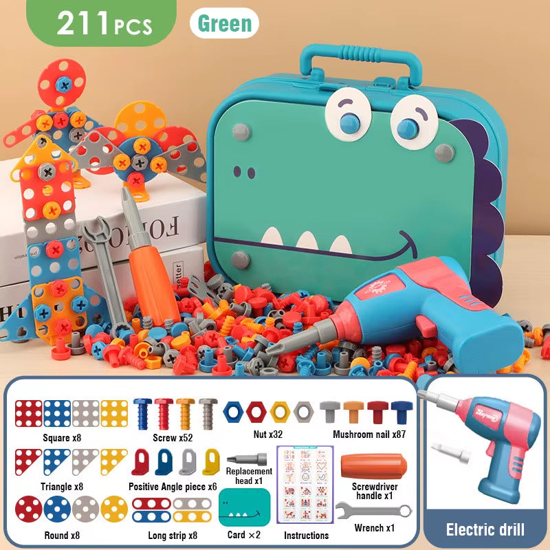 Children’s DIY Tool Set with Electric Drill