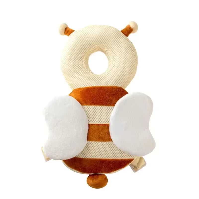 Toddler Head Protector Safety Cushion Pad for Ages 1-3 - Angel Bee Cartoon Design Protective Headgear