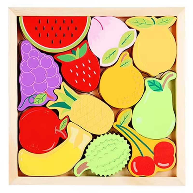 Montessori-Inspired 3D Wooden Jigsaw Puzzle and Tangram Math Toys for Early Childhood Development