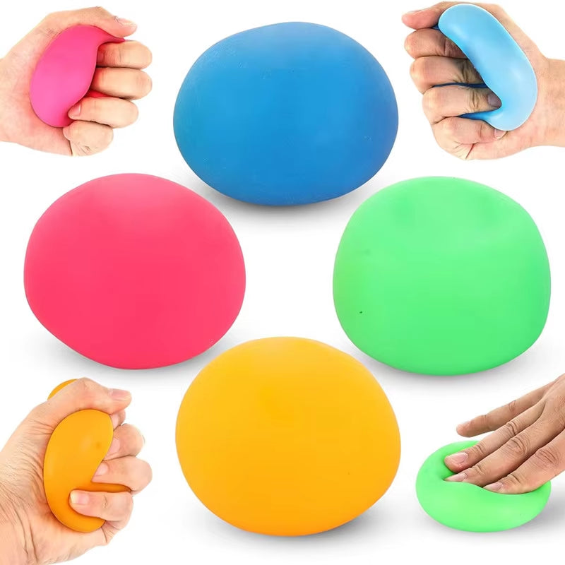 Squishy Stress Relief Balls - Premium Resistance Fidget Toys for Enhanced Sensory Therapy and Hand Strengthening Exercises for All Ages