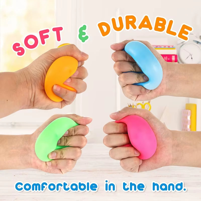 Squishy Stress Relief Balls - Premium Resistance Fidget Toys for Enhanced Sensory Therapy and Hand Strengthening Exercises for All Ages