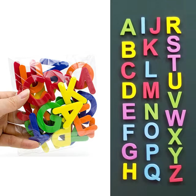 Magnetic Alphabet Letters Set (24-76 Pieces) - EVA Foam Refrigerator Stickers for Toddlers and Kids - Educational Toys for Learning Spelling and Counting