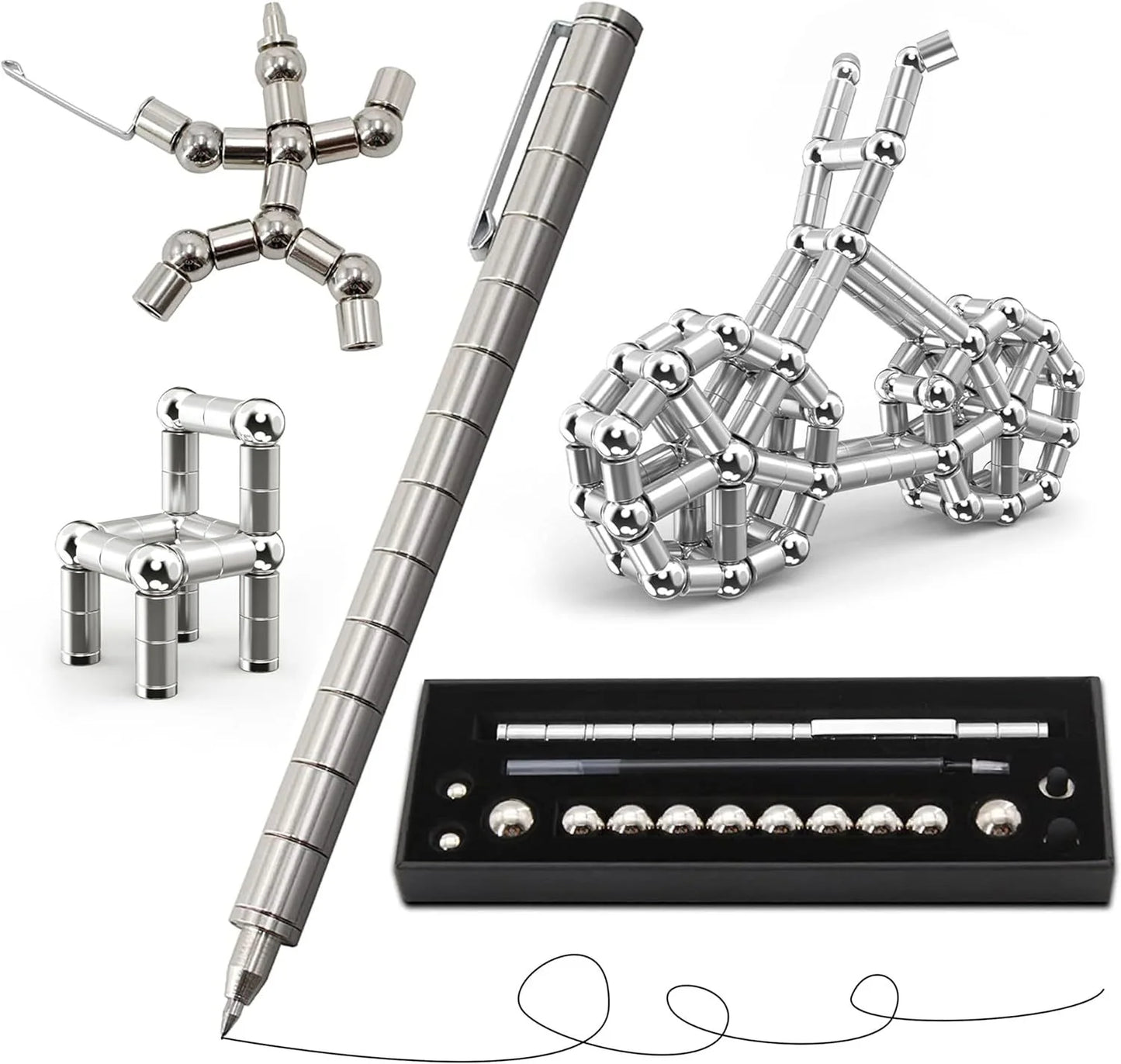 Decompression Magnetic Multifunctional Pen for Stress Relief - Ideal Gift for Friends