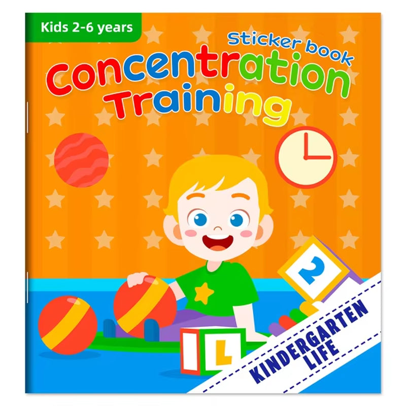 Montessori Educational Sticker Books for Children Aged 3-6: Enhancing Developmental Potential through Engaging Activities