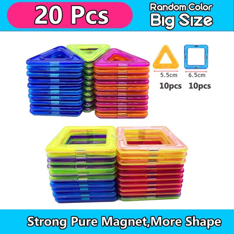 Magnetic Building Blocks Designer Set - Educational Magnet Toys for Children, Ideal Gift for Creative Play
