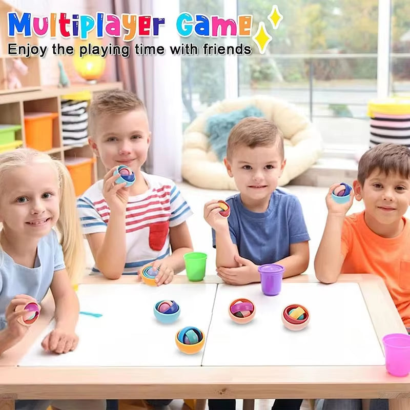 Infinite Flip 3D Gyroscopic Fidget Toy for Stress Relief in Kids, Teens, and Adults with ADHD and Autism
