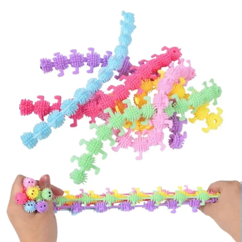 Caterpillar Sensory Stress Relief Toy - Stretchy Fidget Worm for Anxiety Therapy for Teens and Adults