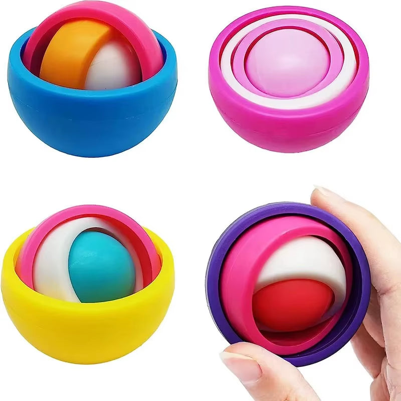 Infinite Flip 3D Gyroscopic Fidget Toy for Stress Relief in Kids, Teens, and Adults with ADHD and Autism