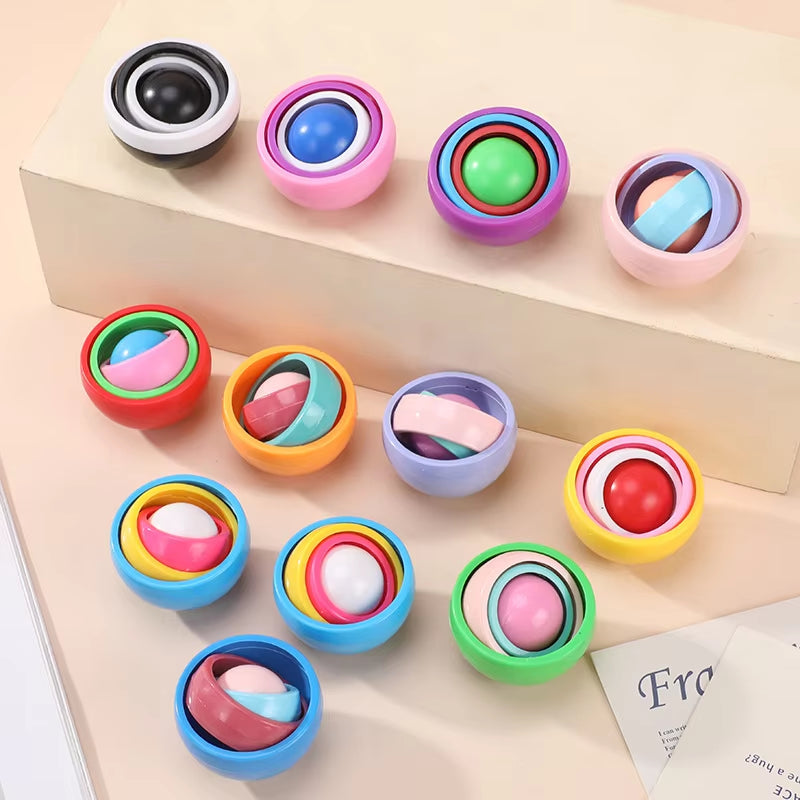 Infinite Flip 3D Gyroscopic Fidget Toy for Stress Relief in Kids, Teens, and Adults with ADHD and Autism