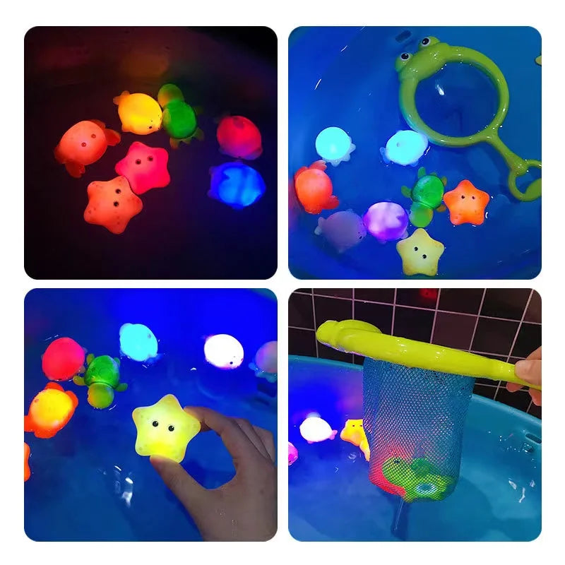 Colorful LED Bath Toys with Waterproof Underwater Lights - Ideal Birthday Gift for Boys and Girls