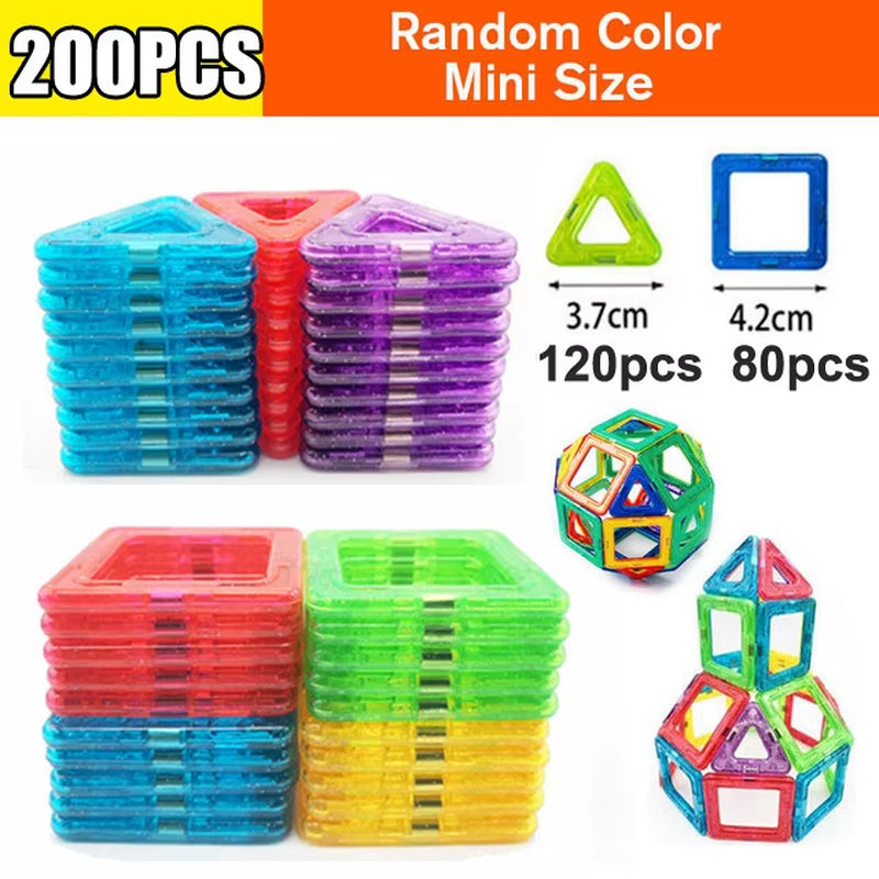 Magnetic Building Blocks Designer Set - Educational Magnet Toys for Children, Ideal Gift for Creative Play