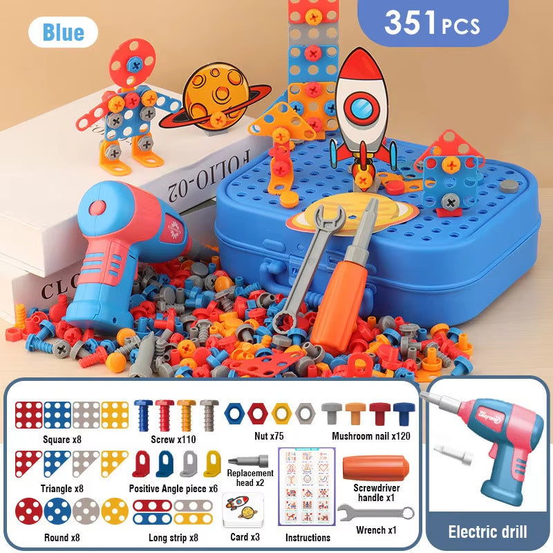 Children’s DIY Tool Set with Electric Drill