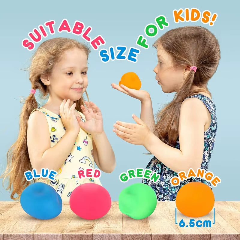 Squishy Stress Relief Balls - Premium Resistance Fidget Toys for Enhanced Sensory Therapy and Hand Strengthening Exercises for All Ages