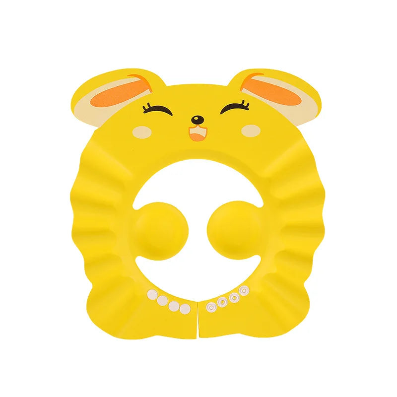 Adjustable Baby Shower Soft Cap for Hair Washing and Ear Protection - Safe Shampooing and Bathing Head Cover for Children