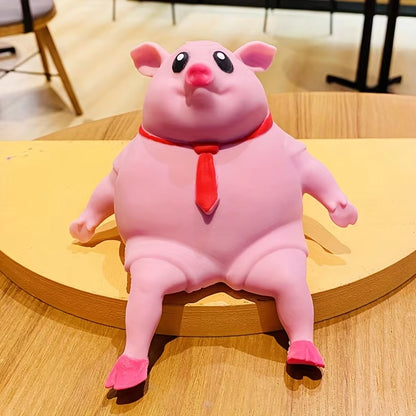 Creative Decompression Toy - Cute Pink Cartoon Pig with Music Features