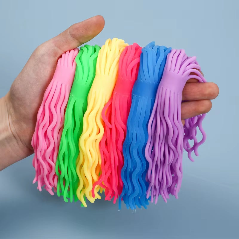 Stretchy Spaghetti Sensory Toy - Innovative Soft Rubber Stretchy Rope