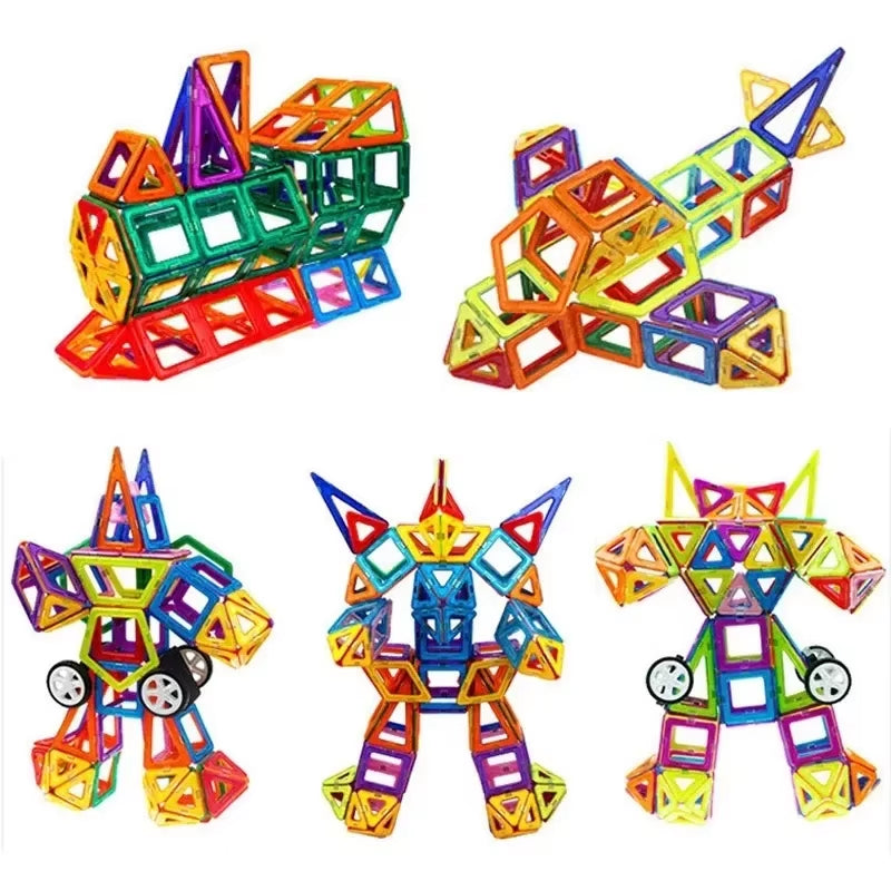 Magnetic Building Blocks Designer Set - Educational Magnet Toys for Children, Ideal Gift for Creative Play