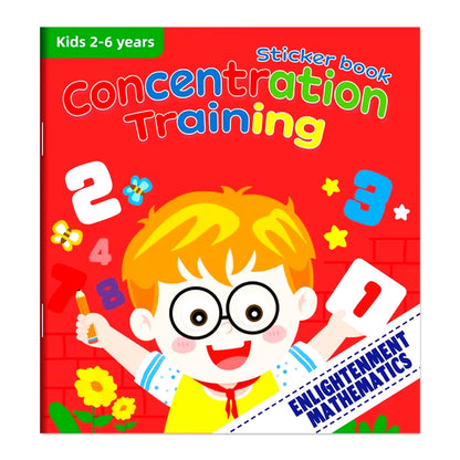 Montessori Cartoon Sticker Books for Potential Development in Children Aged 3-6 Years