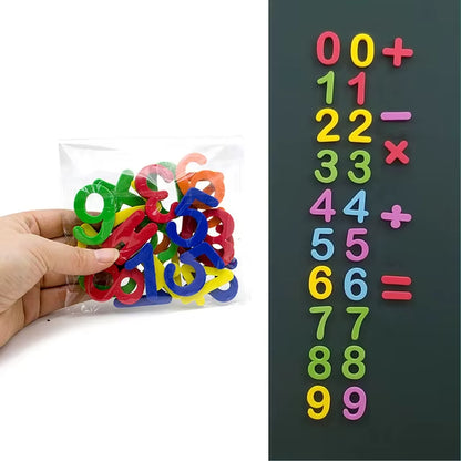 Magnetic Alphabet Letters Set (24-76 Pieces) - EVA Foam Refrigerator Stickers for Toddlers and Kids - Educational Toys for Learning Spelling and Counting