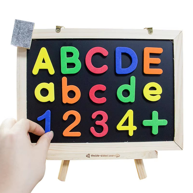 Magnetic Alphabet Letters Set (24-76 Pieces) - EVA Foam Refrigerator Stickers for Toddlers and Kids - Educational Toys for Learning Spelling and Counting