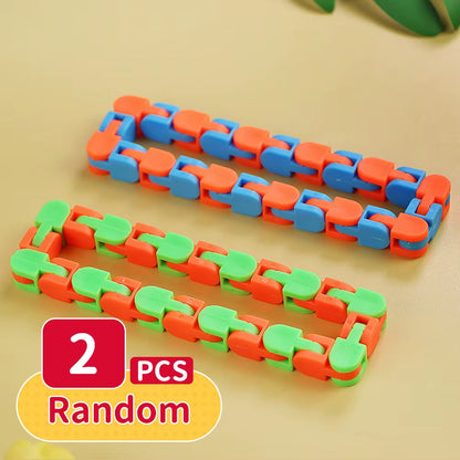 Premium Sensory Fidget Toys for Children and Adults: Innovative Squishy Shrink Tube and Pea Squeeze Toys for Autism and Anxiety Relief