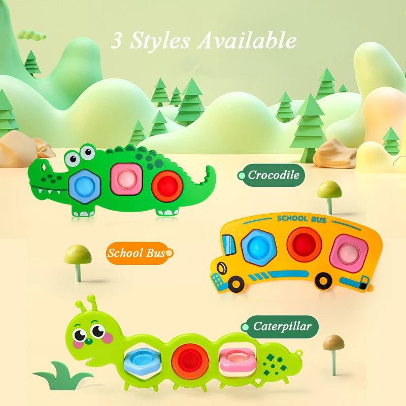 Montessori-Inspired Sensory Push Bubble Toy for Motor Skills Development in Infants Aged 0-12 Months