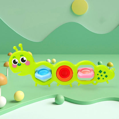 Montessori-Inspired Sensory Push Bubble Toy for Motor Skills Development in Infants Aged 0-12 Months