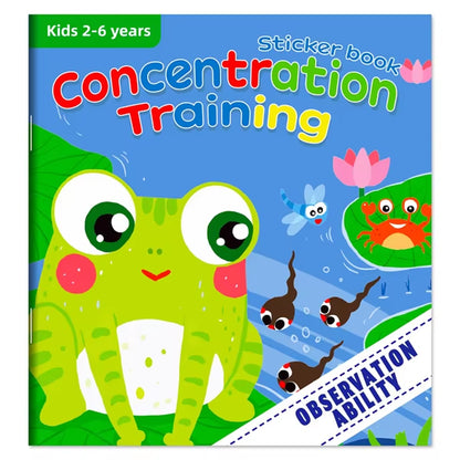 Montessori Cartoon Sticker Books for Potential Development in Children Aged 3-6 Years