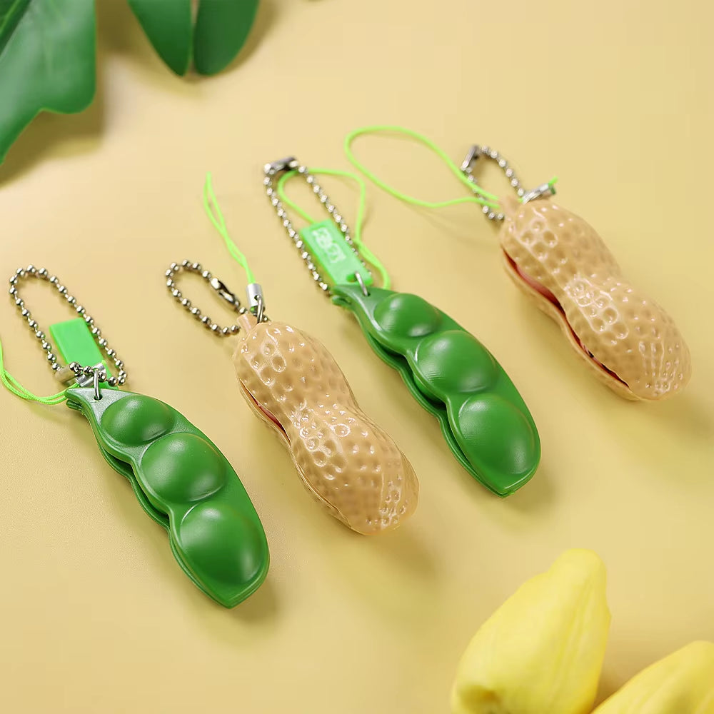 Premium Sensory Fidget Toys for Children and Adults: Innovative Squishy Shrink Tube and Pea Squeeze Toys for Autism and Anxiety Relief