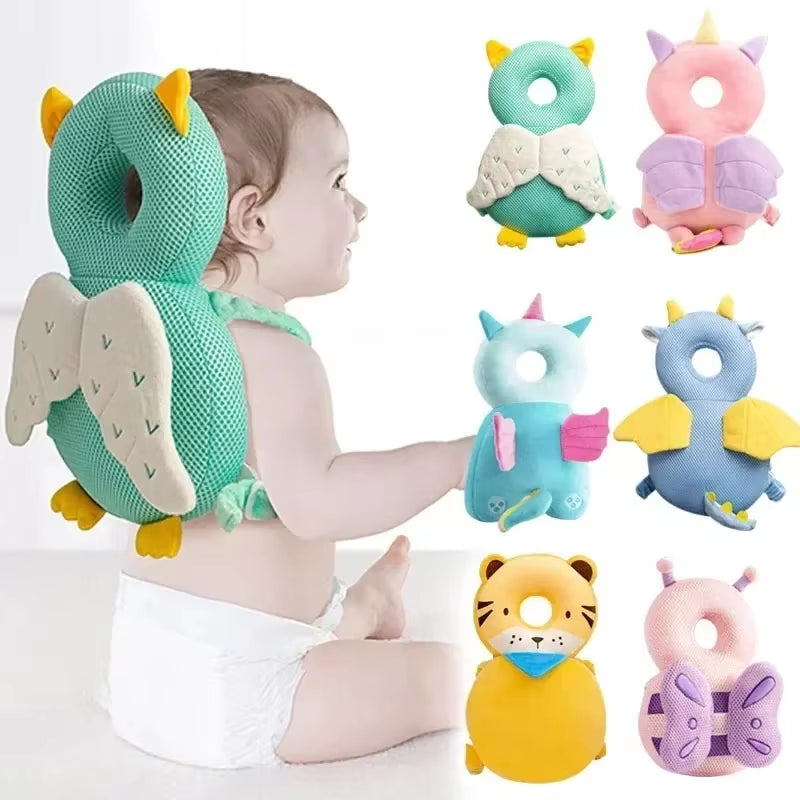 Toddler Head Protector Safety Cushion Pad for Ages 1-3 - Angel Bee Cartoon Design Protective Headgear