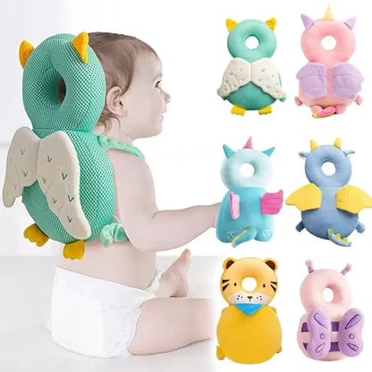 Toddler Head Protector Safety Cushion Pad for Ages 1-3 - Angel Bee Cartoon Design Protective Headgear