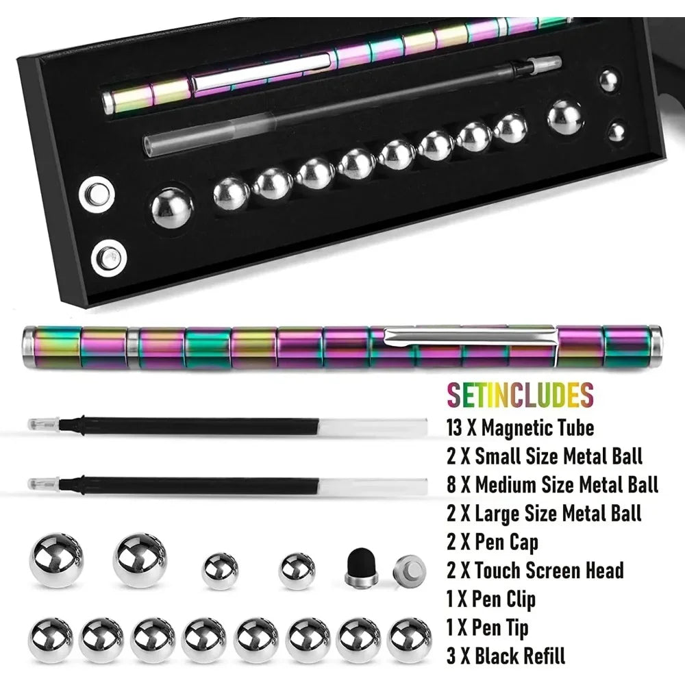 Decompression Magnetic Multifunctional Pen for Stress Relief - Ideal Gift for Friends