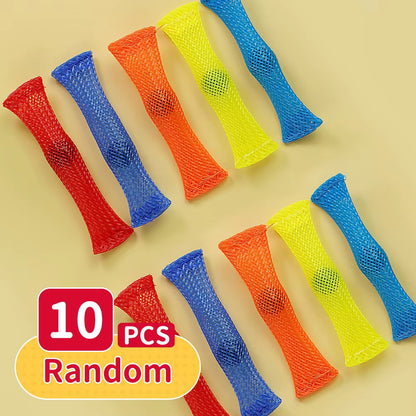 Premium Sensory Fidget Toys for Children and Adults: Innovative Squishy Shrink Tube and Pea Squeeze Toys for Autism and Anxiety Relief