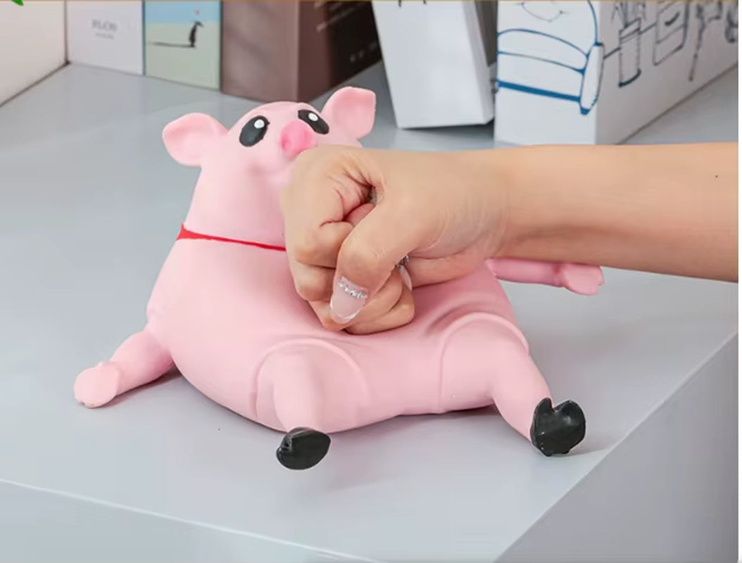 Creative Decompression Toy - Cute Pink Cartoon Pig with Music Features