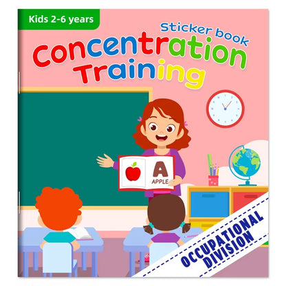 Montessori Cartoon Sticker Books for Potential Development in Children Aged 3-6 Years