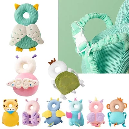 Toddler Head Protector Safety Cushion Pad for Ages 1-3 - Angel Bee Cartoon Design Protective Headgear